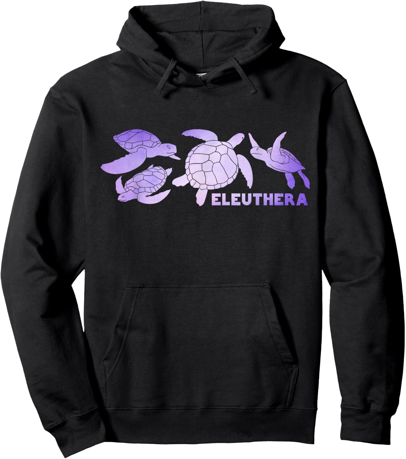 Eleuthera Sea Turtles Bahamas Beach Vacation Hoodie - Hoodie | Black