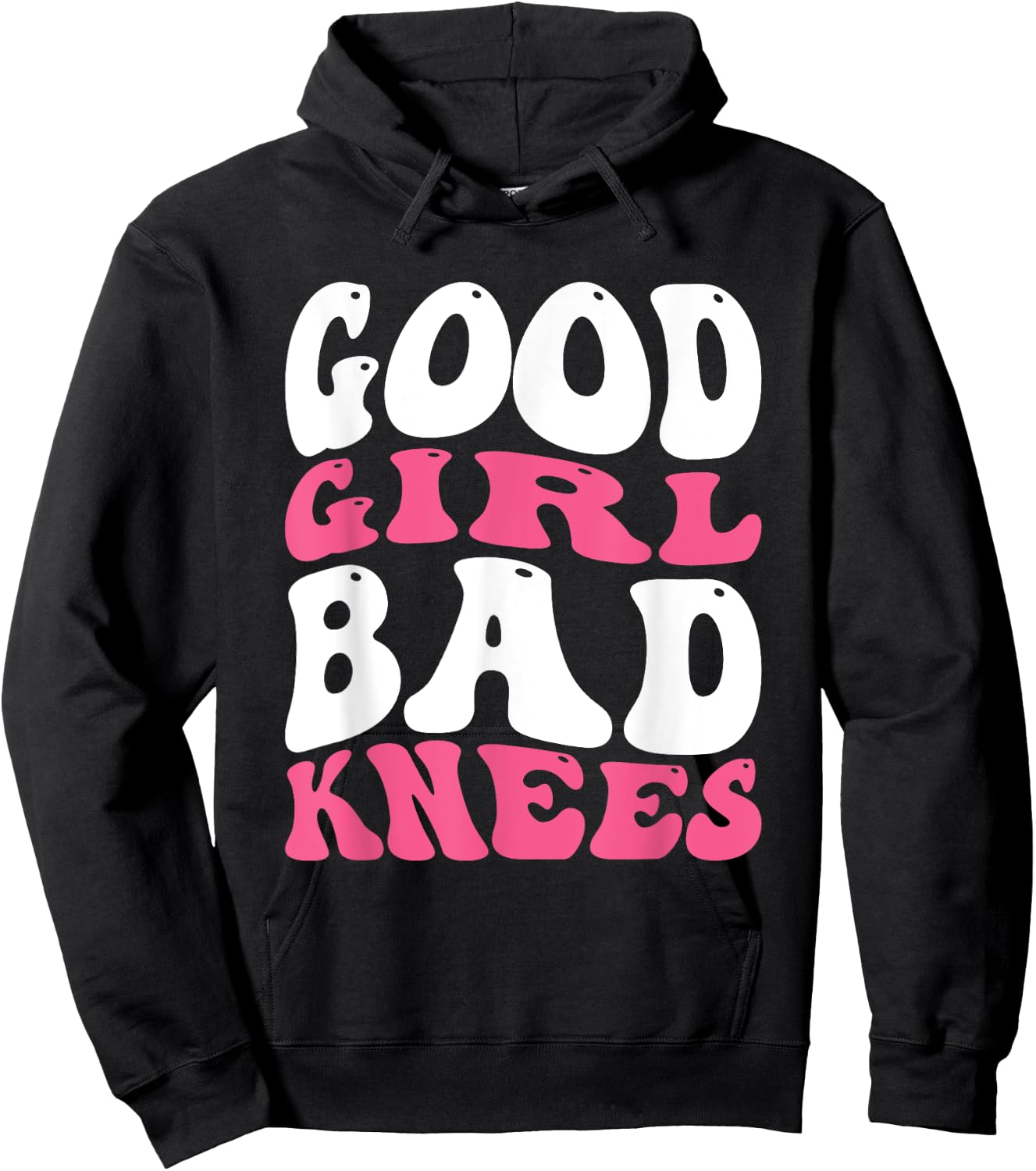 Good Girl Bad Knees Hoodie - Hoodie | Black