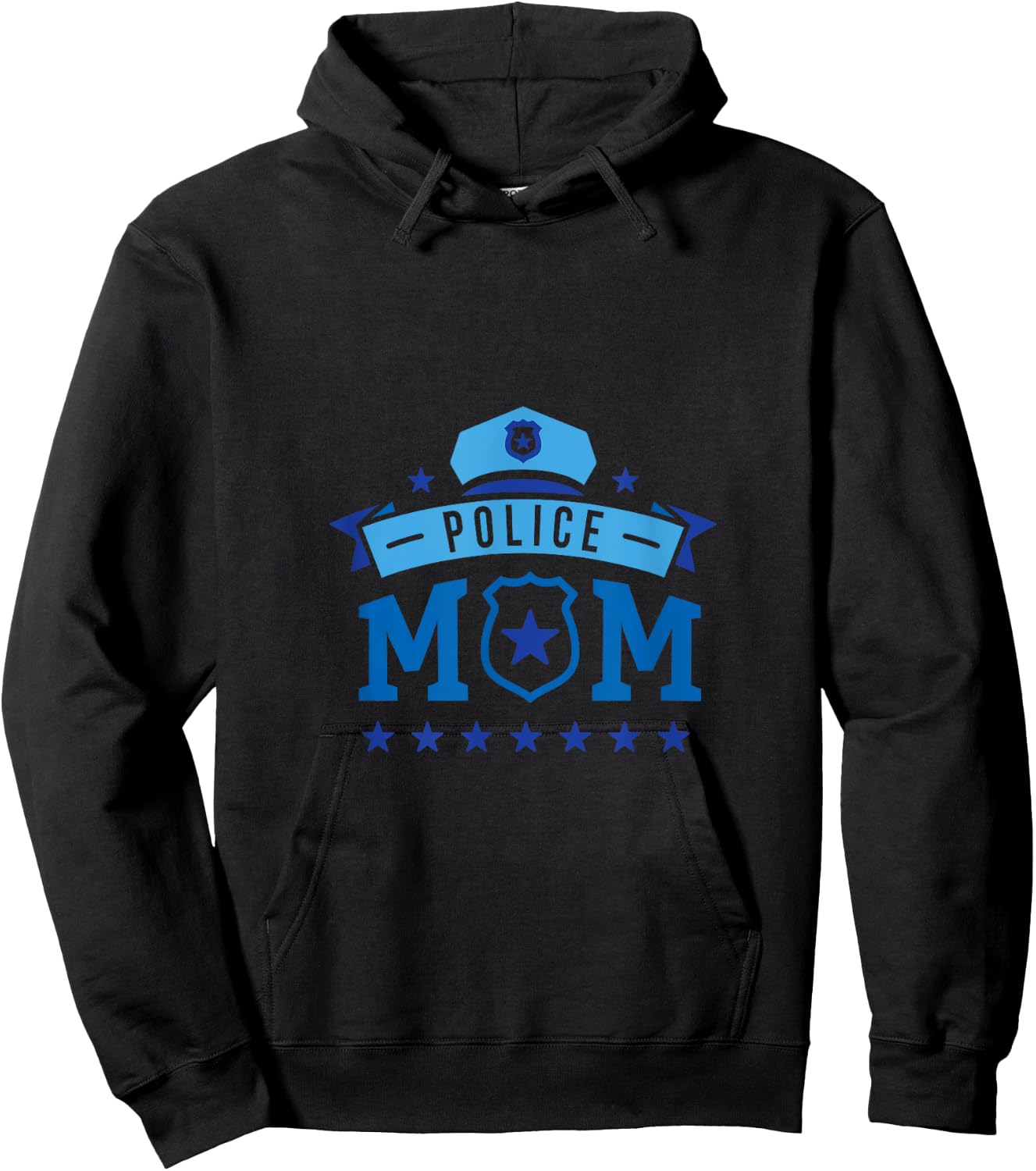 Police Mom Mothers Day Hoodie - Hoodie | Black