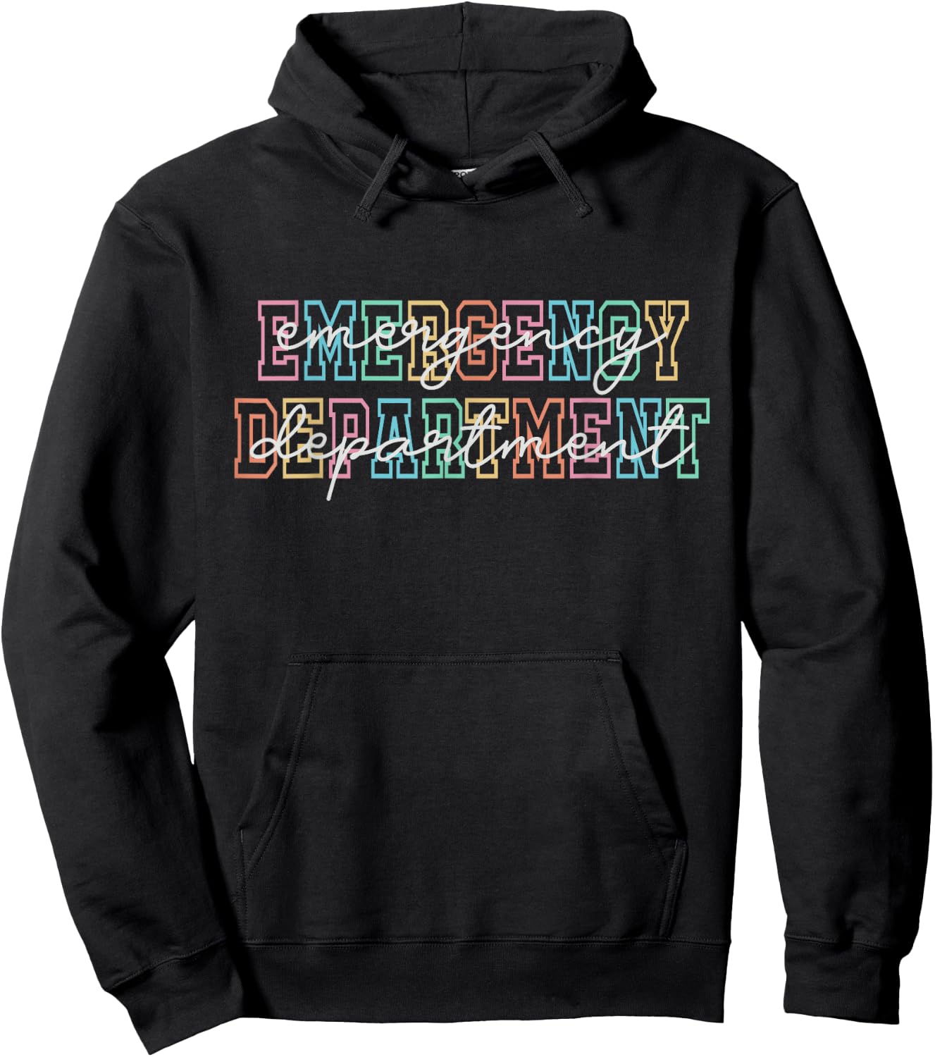 Emergency Room ER RN Nurse Department Shirt Nursing Hoodie - Hoodie | Black