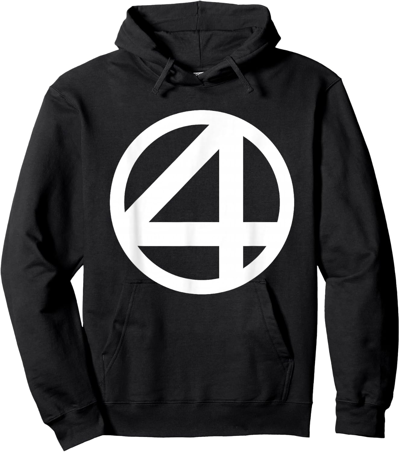 Marvel Fantastic Four Vintage Super Hero Center Badge Hoodie - Hoodie | Black