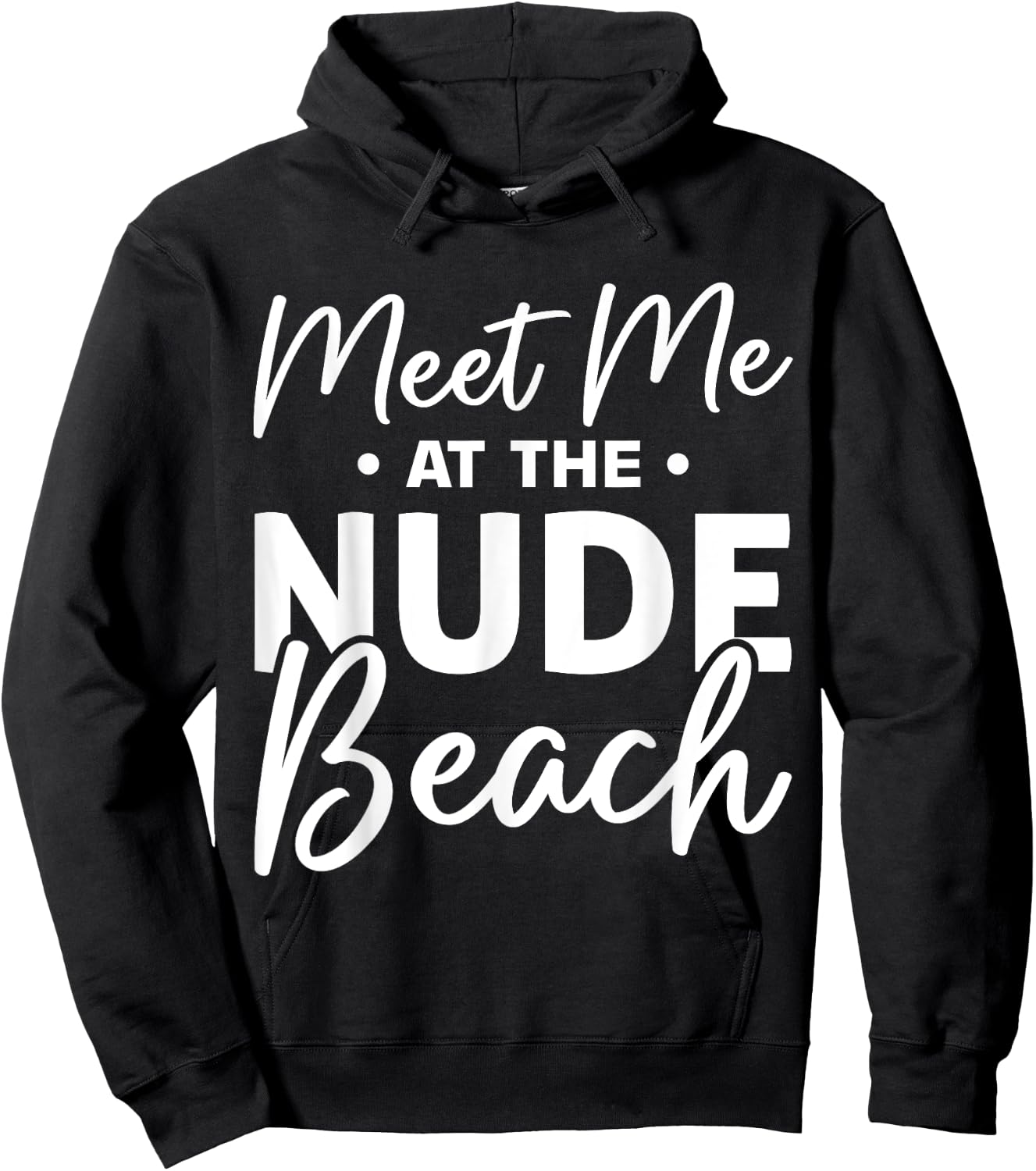 Naturist Nudism Design for a Nudist Hoodie - Hoodie | Black