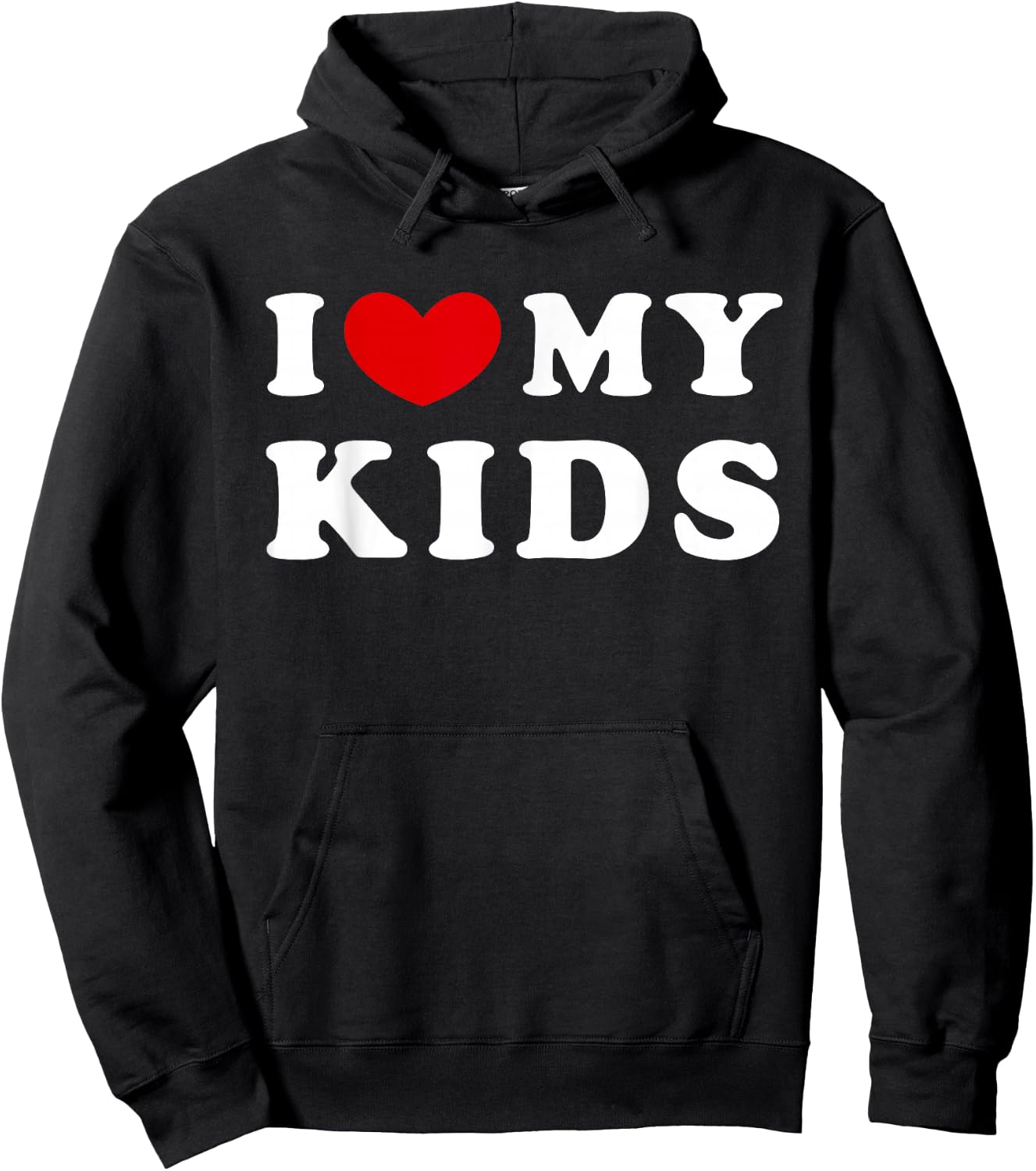I Love My Kids, I Heart My Kids Hoodie - Hoodie | Black