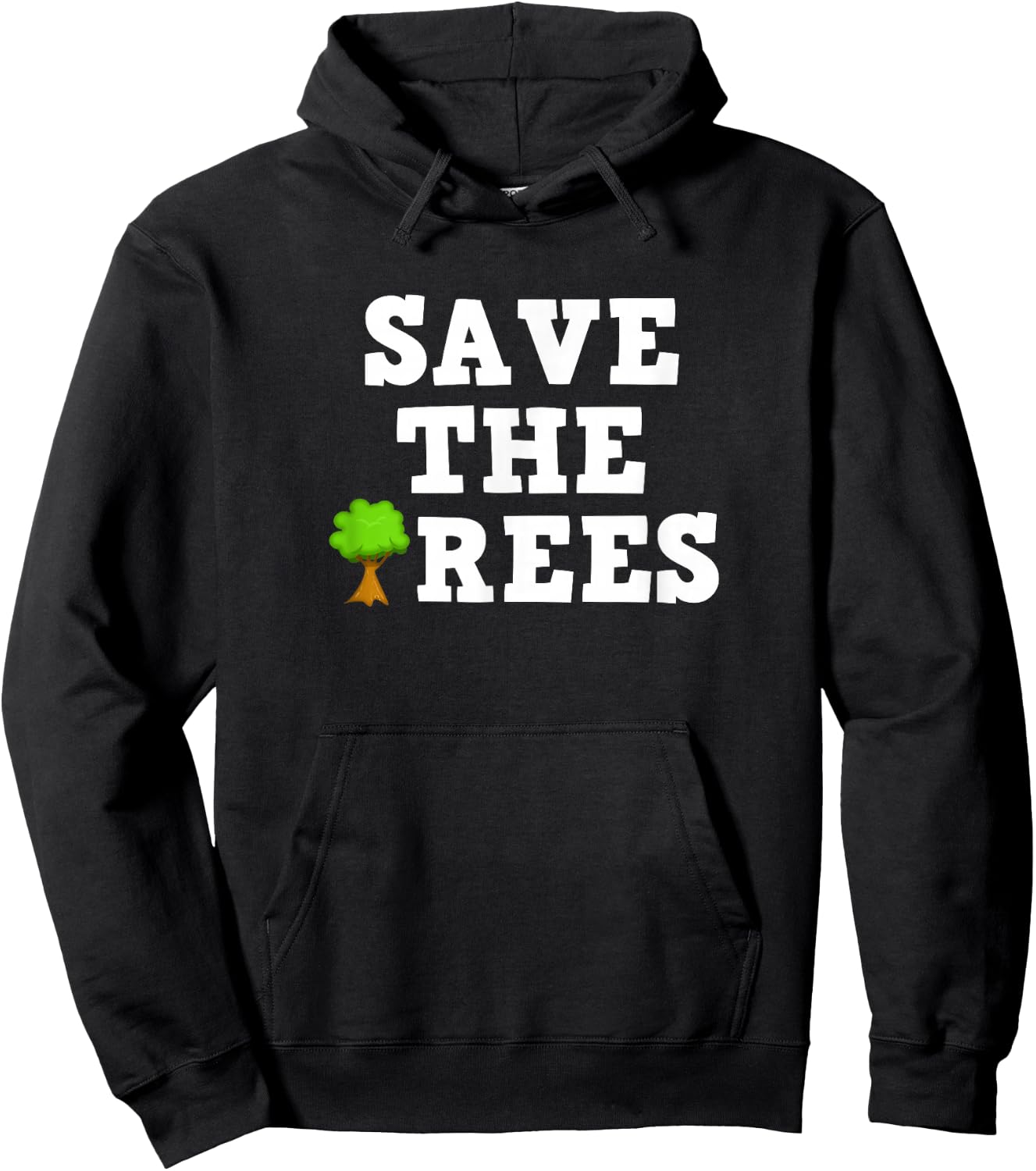 Save The Trees Christmas Hoodie - Hoodie | Black