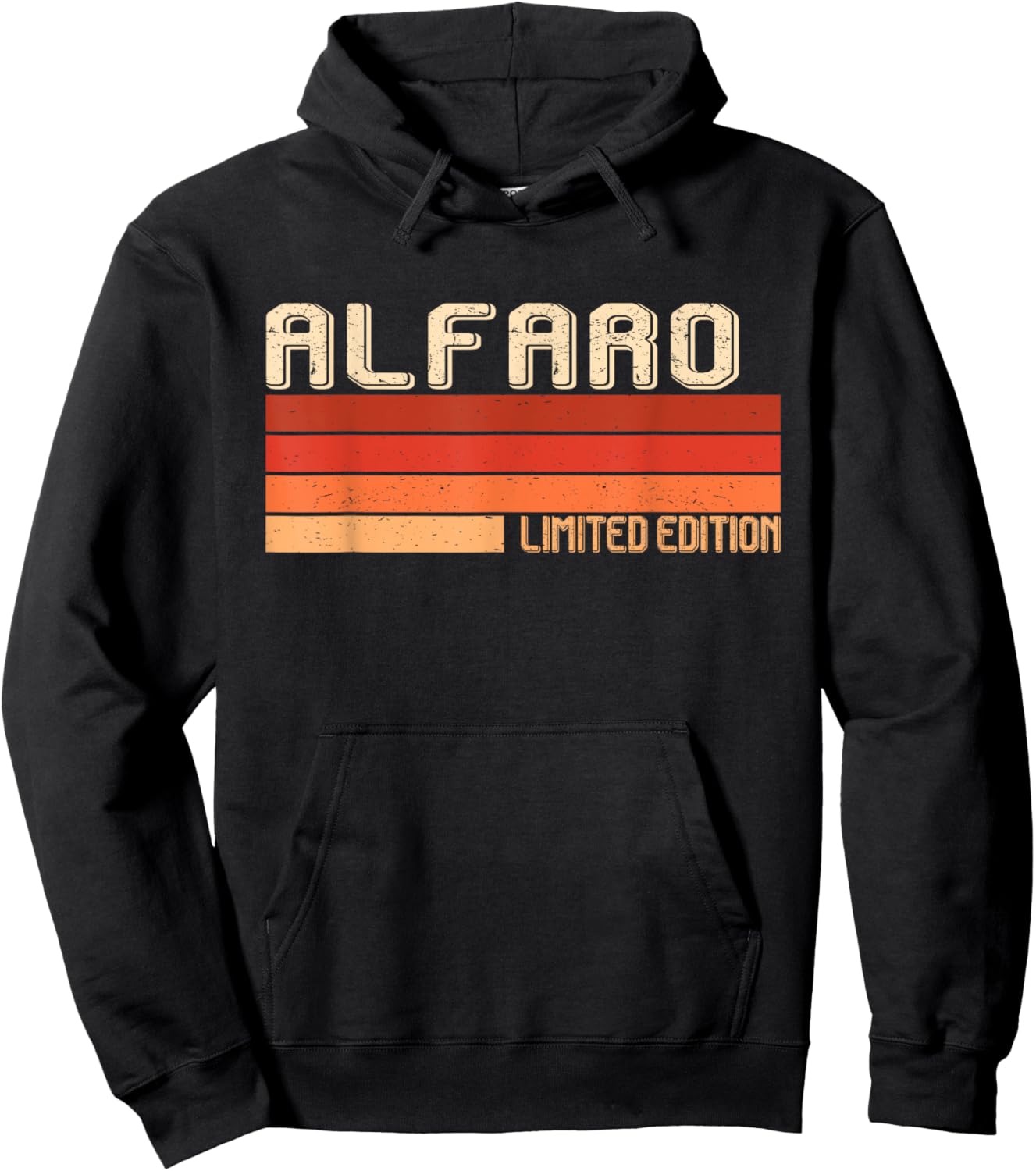 ALFARO Name Personalized Idea Men Retro Vintage ALFARO Hoodie - Hoodie | Black