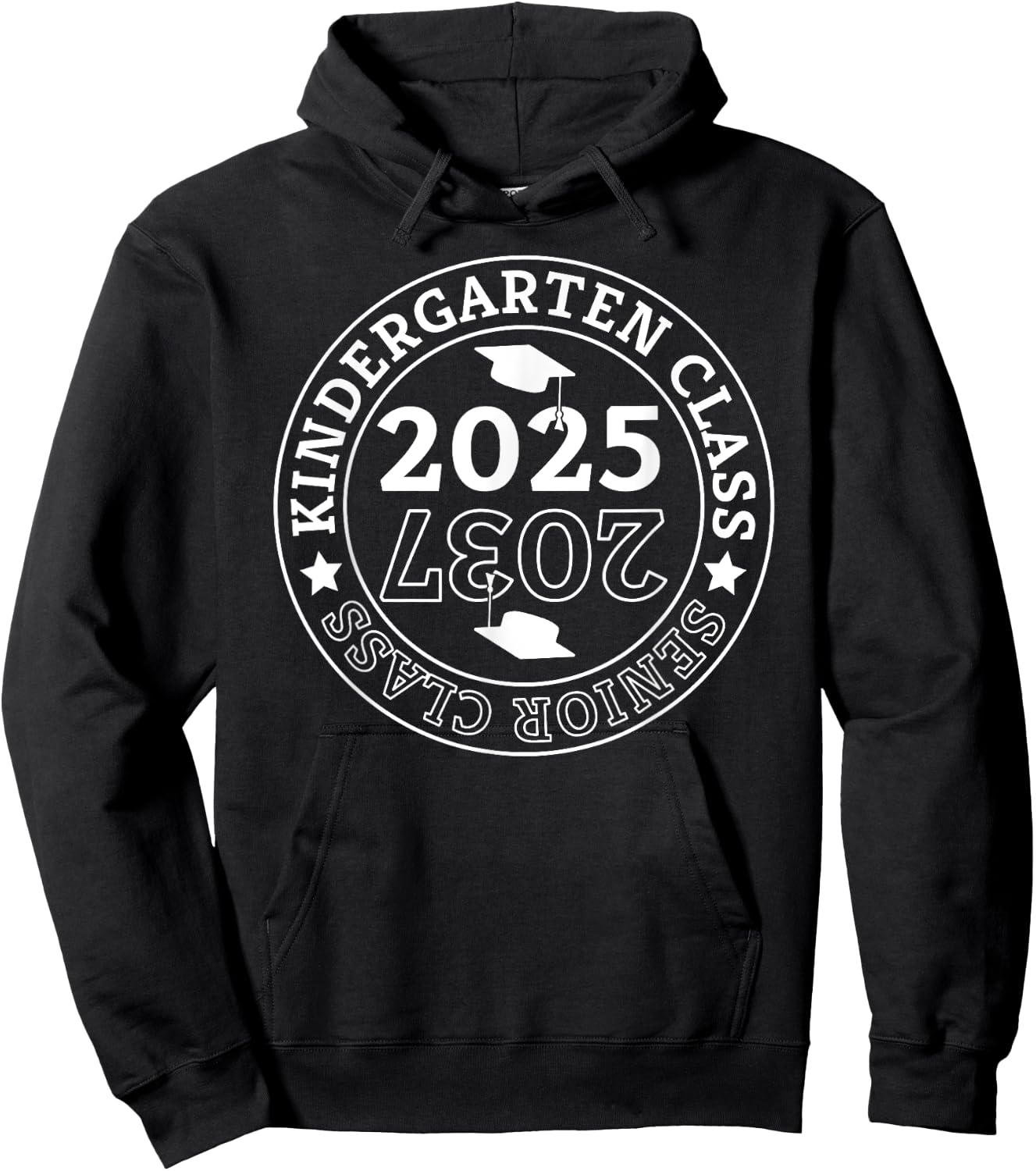 Kindergarten Graduation Class Of 2025 Senior Class Of 2037 Hoodie - Hoodie | Black