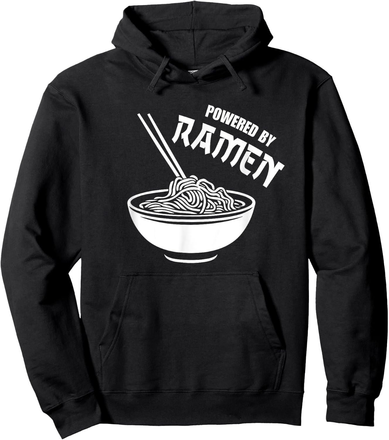 Vintage Powered By Ramen Hoodie - Hoodie | Black