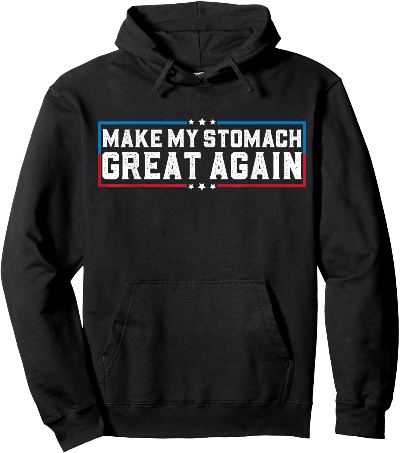 Make My Stomach Great Again Funny Stomach Surgery Recovery Hoodie - Hoodie | Black