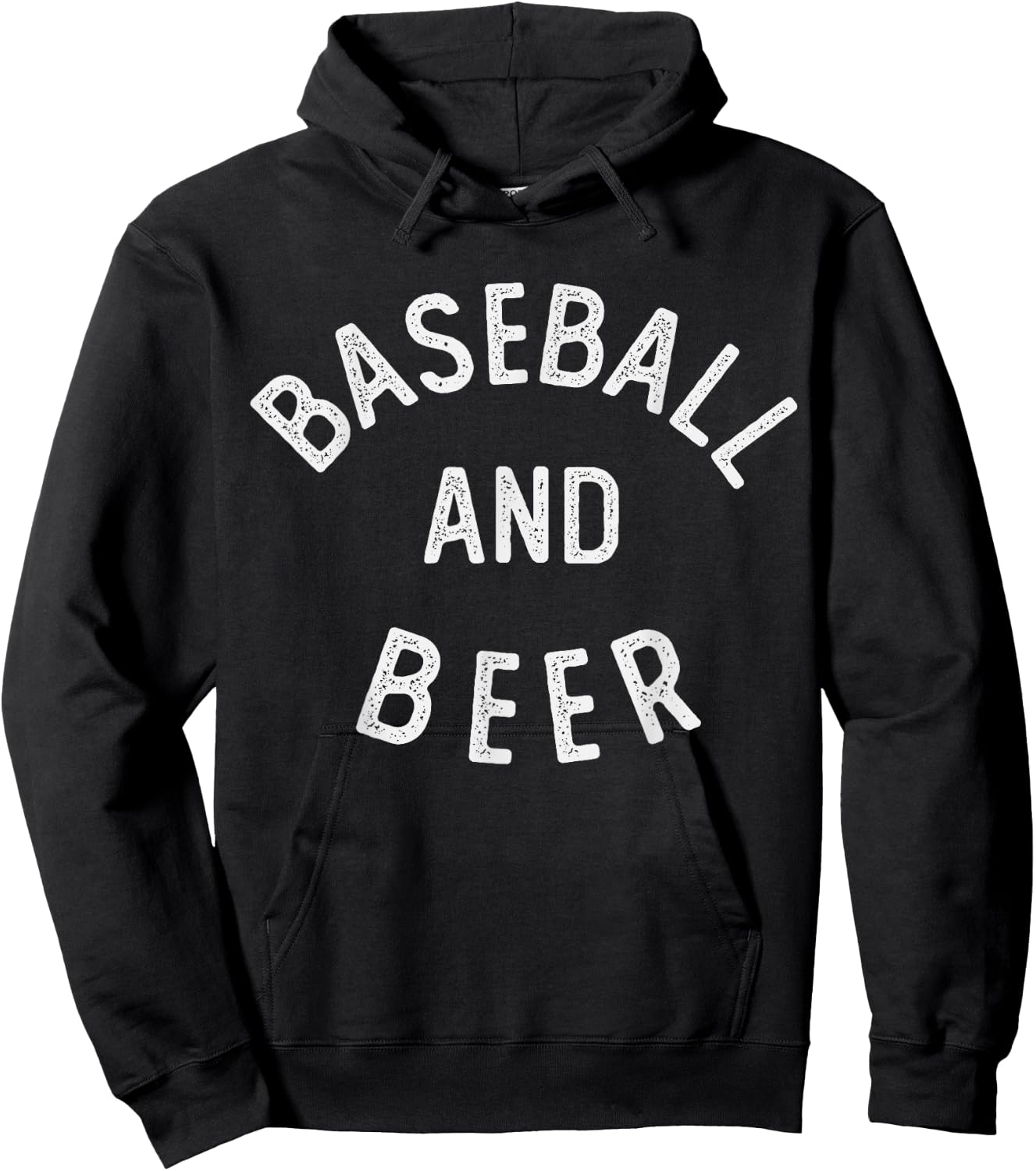 Baseball and Beer Hoodie - Hoodie | Black
