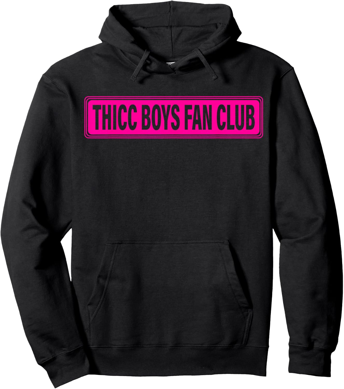 Thicc Boys Fan Club Apparel Hoodie - Hoodie | Black
