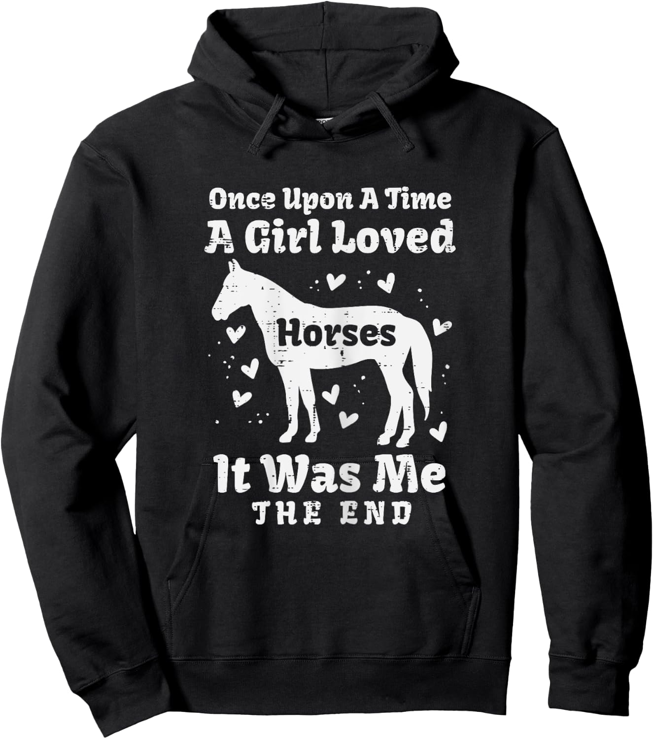 A Girl Loved Horses Horseback Riding Equestrian Girls Women Hoodie - Hoodie | Black