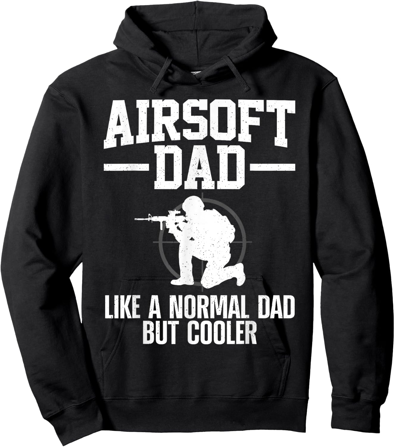 Funny Airsoft Art Dad Airsoft Player Airsoft Lover Hoodie - Hoodie | Black
