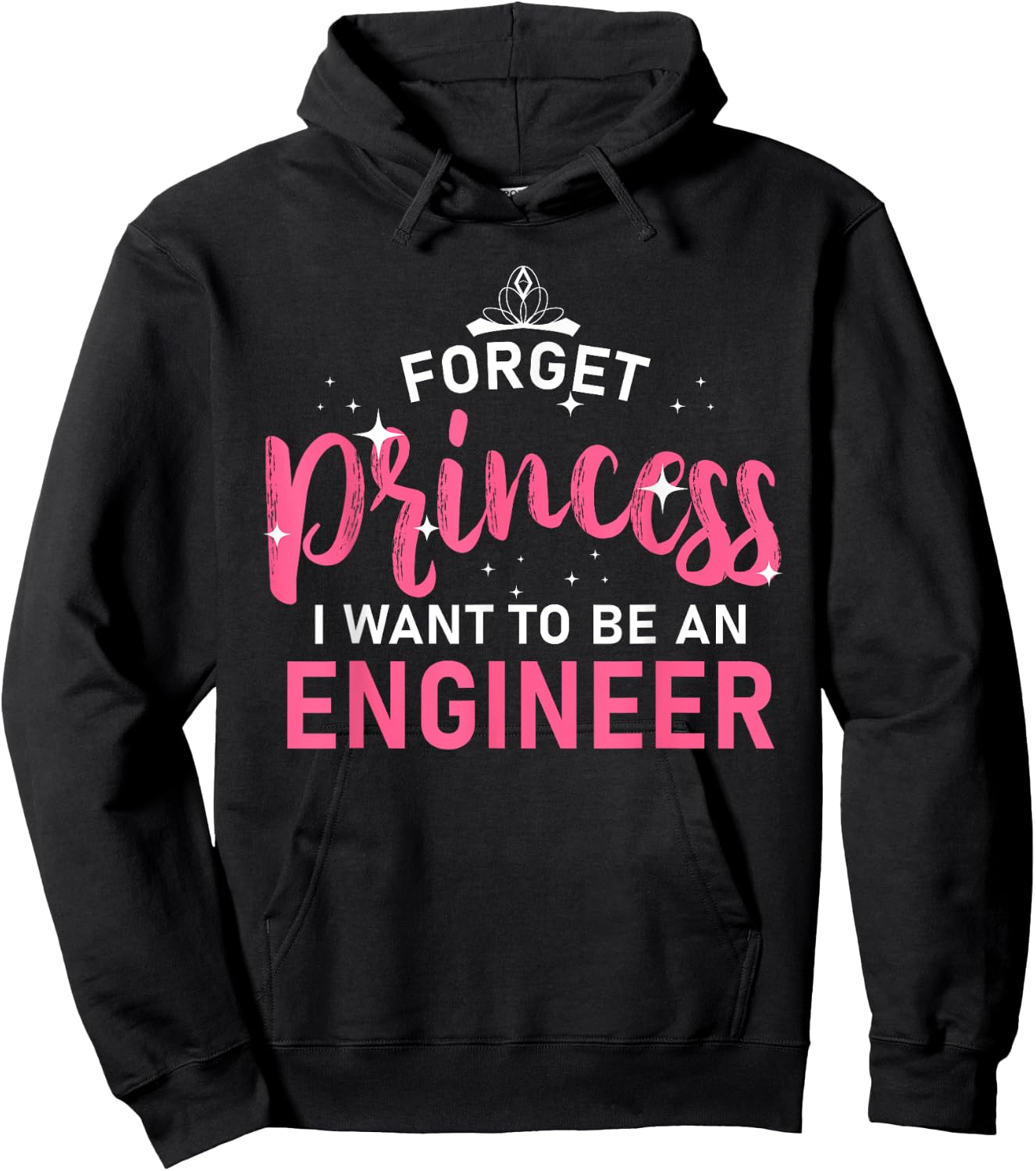 Cool Engineer Design Girls Kids Engineering Lovers Hoodie - Hoodie | Black