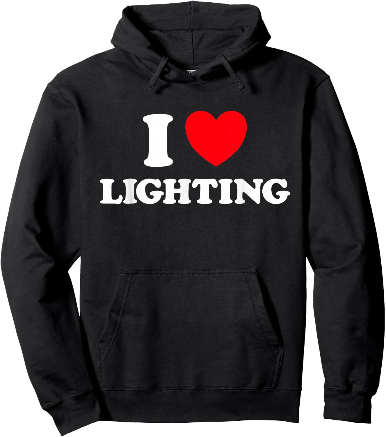 Lighting Love Funny Designer Light Electric Tech Job Pro Fan Hoodie - Hoodie | Black