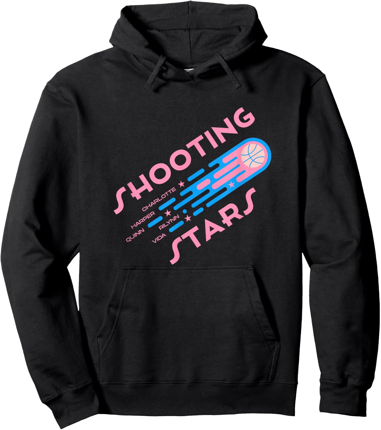 Shooting Stars Basketball Hoodie - Hoodie | Black