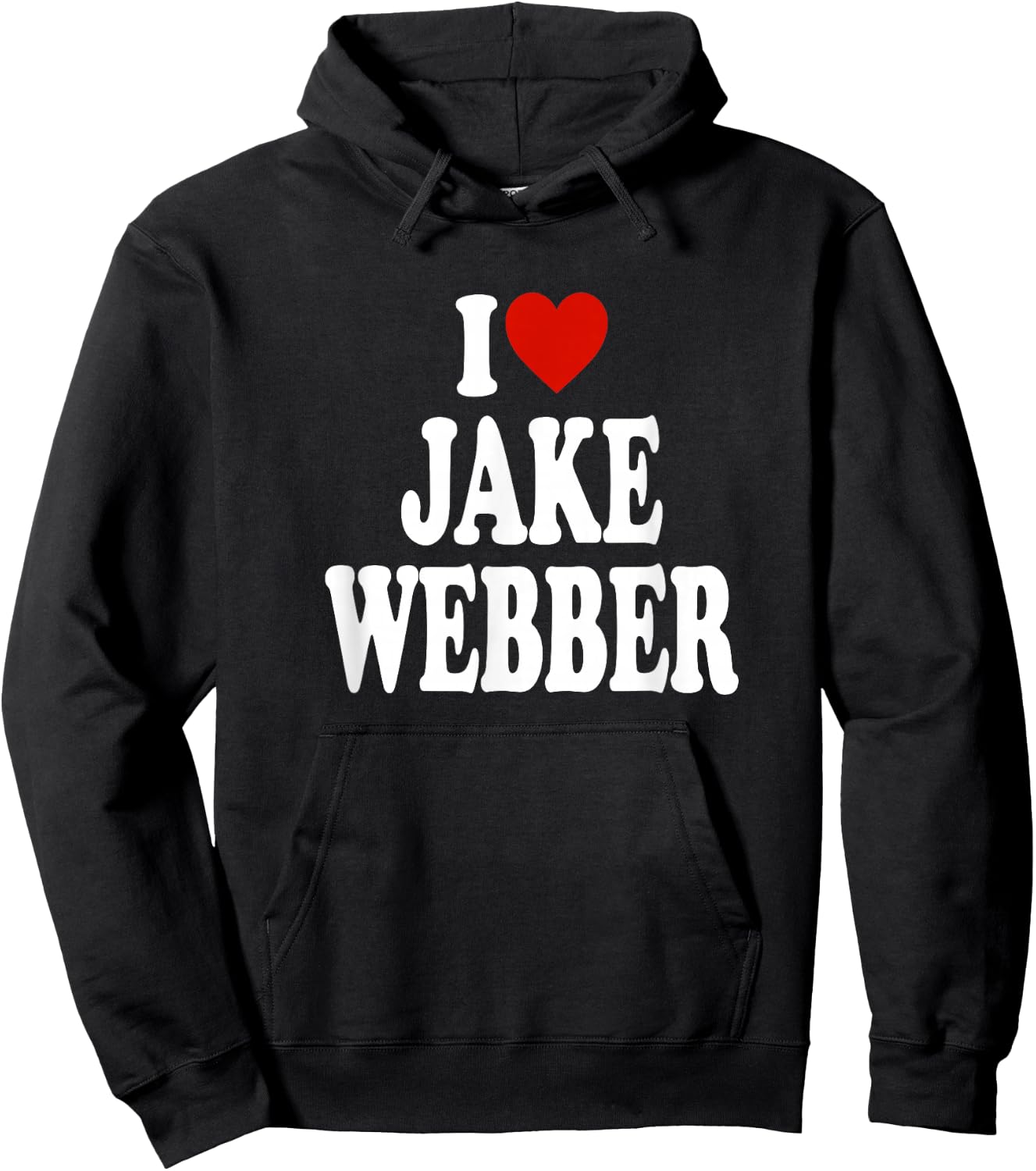 I Love Jake Webber - Funny Hoodie - Hoodie | Black