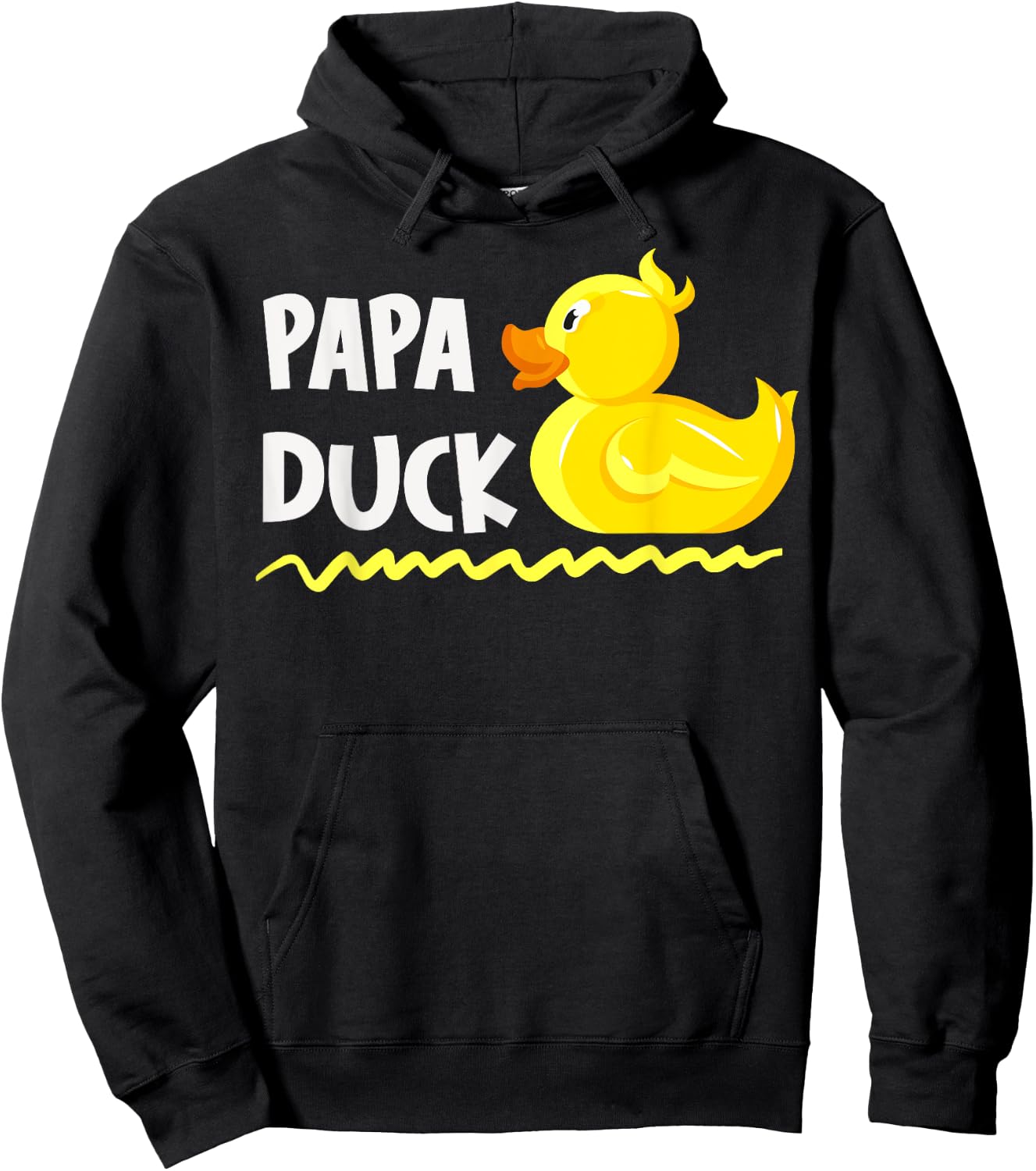 Papa Duck Father's Day Dad Father Duck Ducks Lover Hoodie - Hoodie | Black