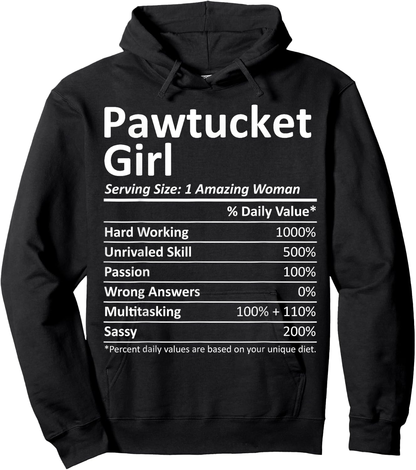 PAWTUCKET GIRL RI RHODE ISLAND Funny City Home Roots Gift Hoodie - Hoodie | Black