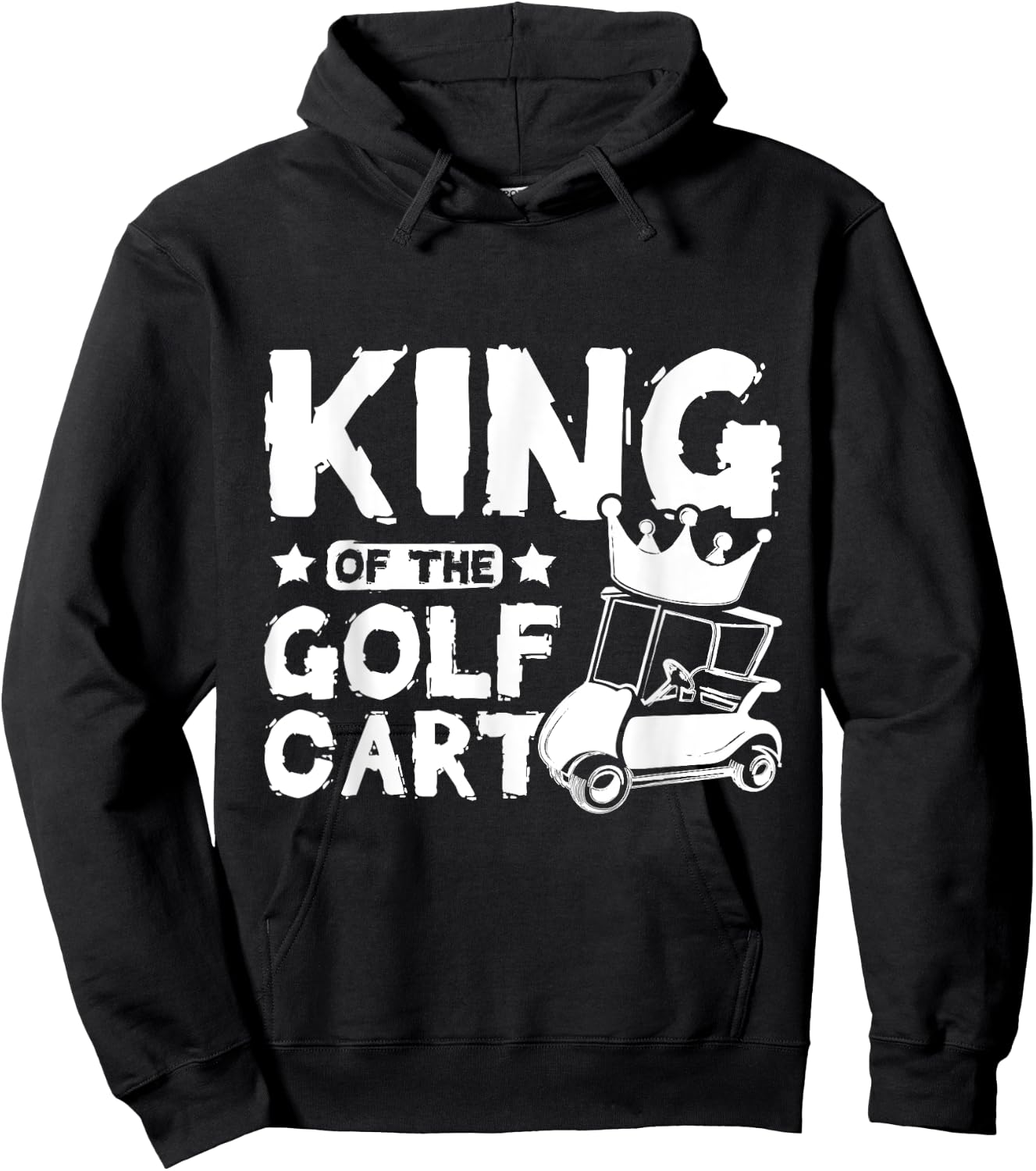 King of the golf cart Hoodie - Hoodie | Black