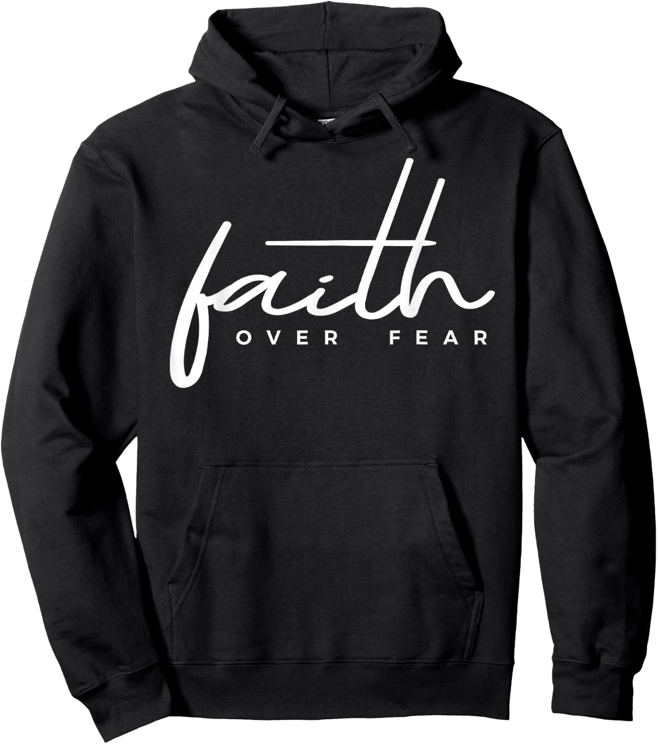 Faith Over Fear Christian Hoodie - Hoodie | Black