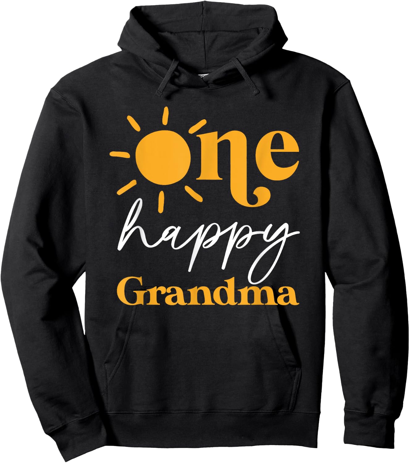 One Happy Grandma of The Birthday First Trip Around the Sun Hoodie - Hoodie | Black