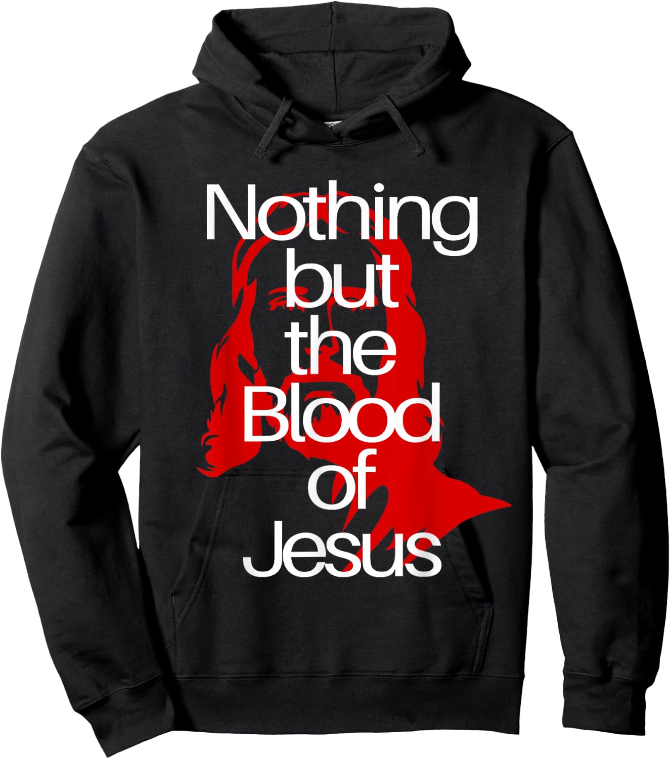 Nothing but the Blood of Jesus | Christian Men & Woman Hoodie - Hoodie | Black