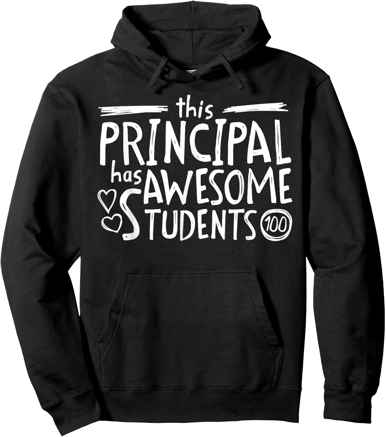 School Principal Gift With Awesome Students Hoodie - Hoodie | Black