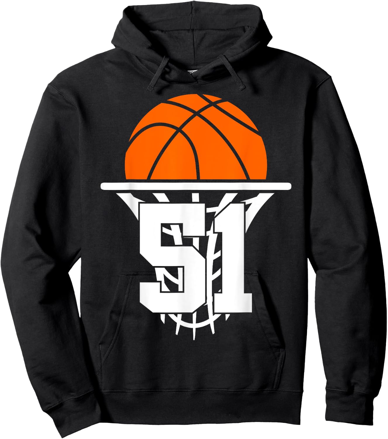 51 YEARS BASKETBALL 51st BIRTHDAY Hoodie - Hoodie | Black