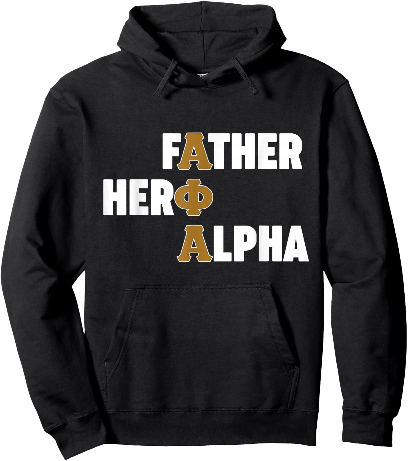 Alpha African 1906 Fraternity Father Hero Alpha Hoodie - Hoodie | Black