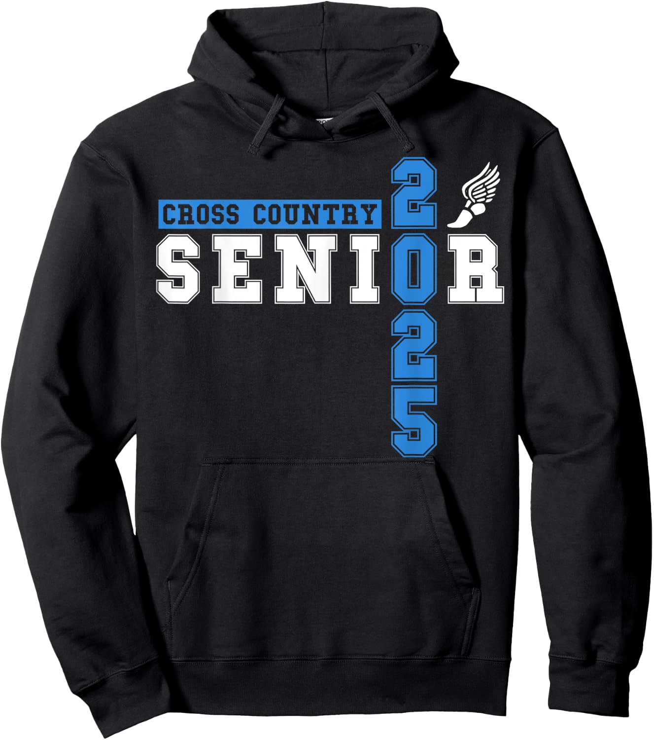 Cross Country Senior Night Senior 2025 Graduation Party 30 Hoodie - Hoodie | Black