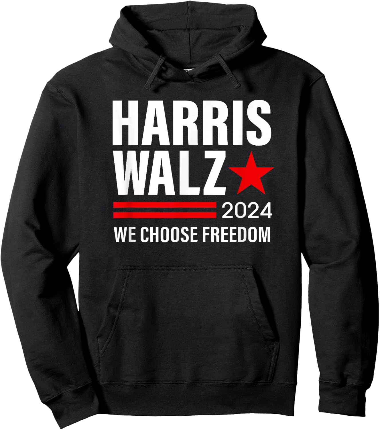 Harris Walz 2024 Kamala Harris Tim Waltz Election Women Hoodie - Hoodie | Black