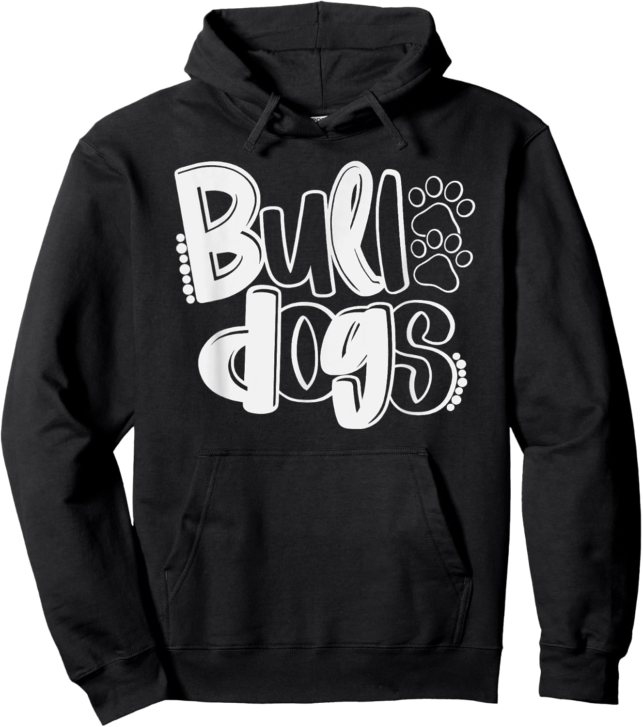 Funny Bulldog School Spirit Team Go Dawgs Back To School Hoodie - Hoodie | Black