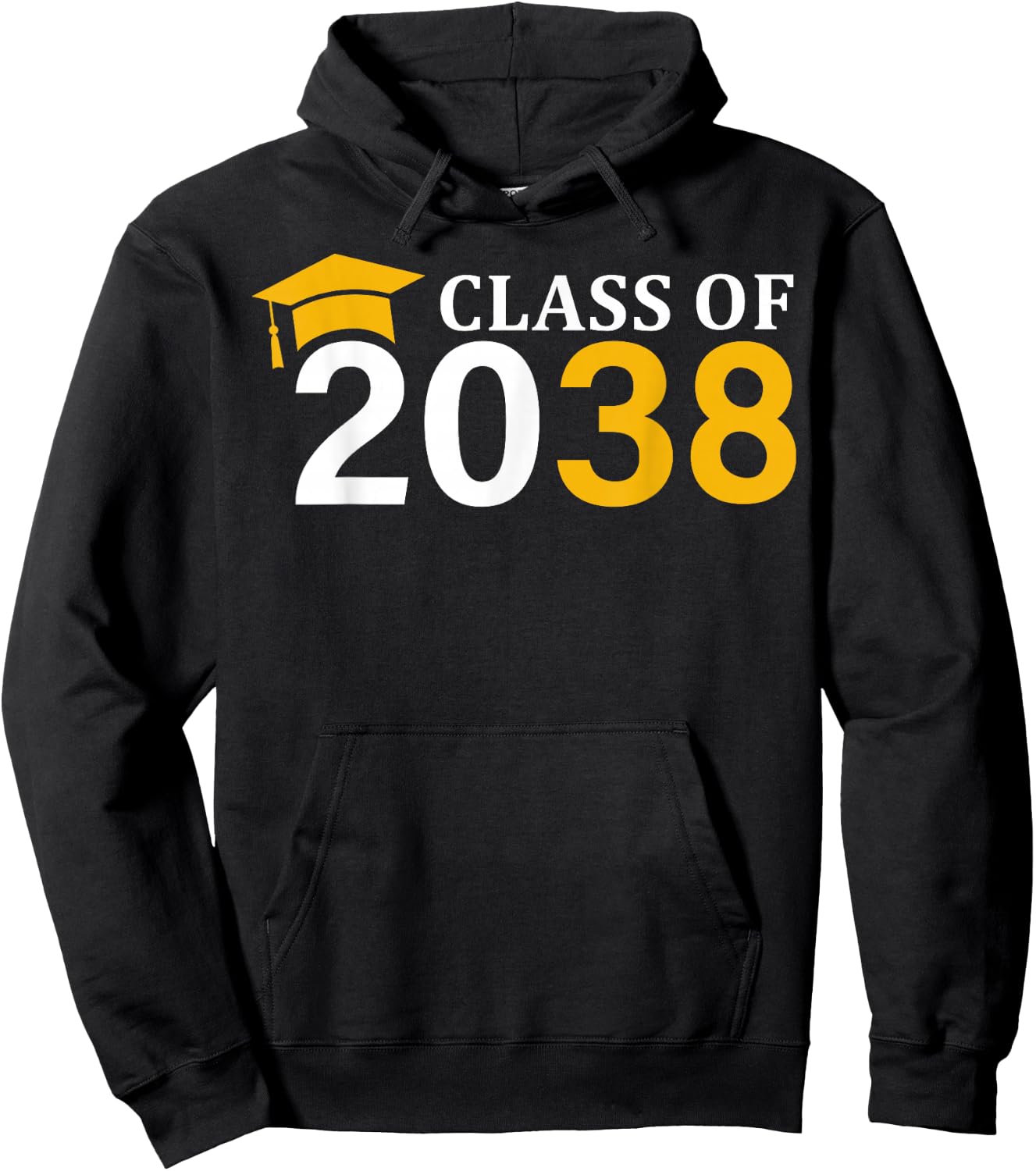 Class of 2038 Grow With Me Kindergarten K-12 Class of 2038 Hoodie - Hoodie | Black