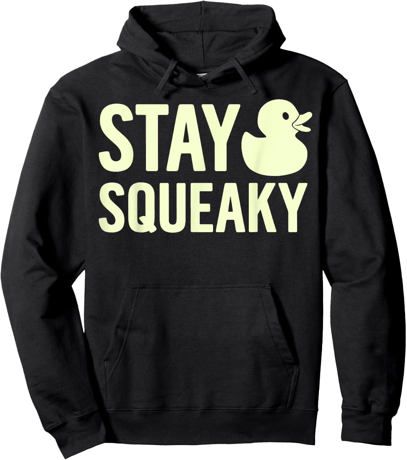 Stay Squeaky Rubber Duck Hoodie - Hoodie | Black