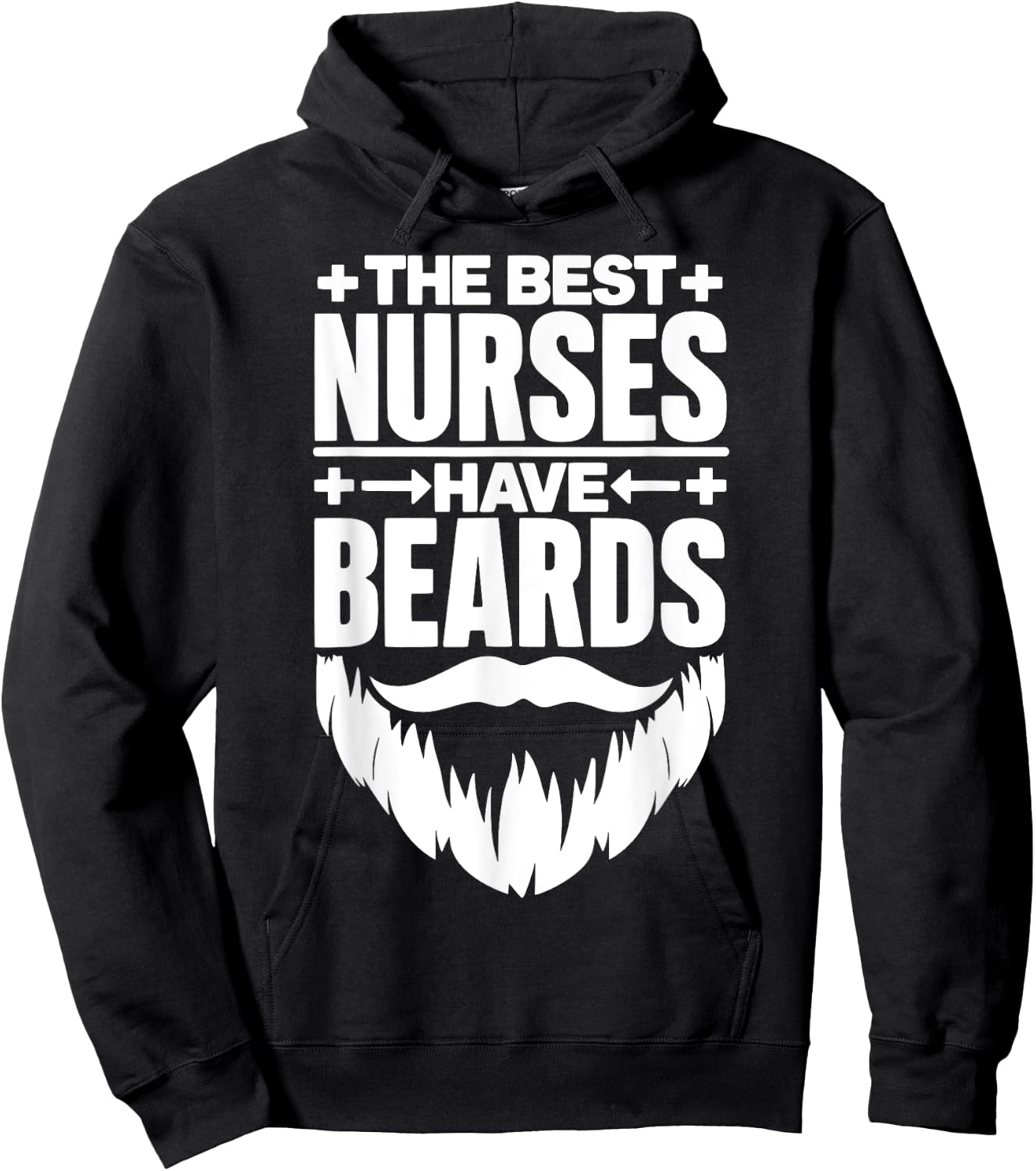 The Best Nurses Have Beards Male Nurse Student Nursing Hoodie - Hoodie | Black