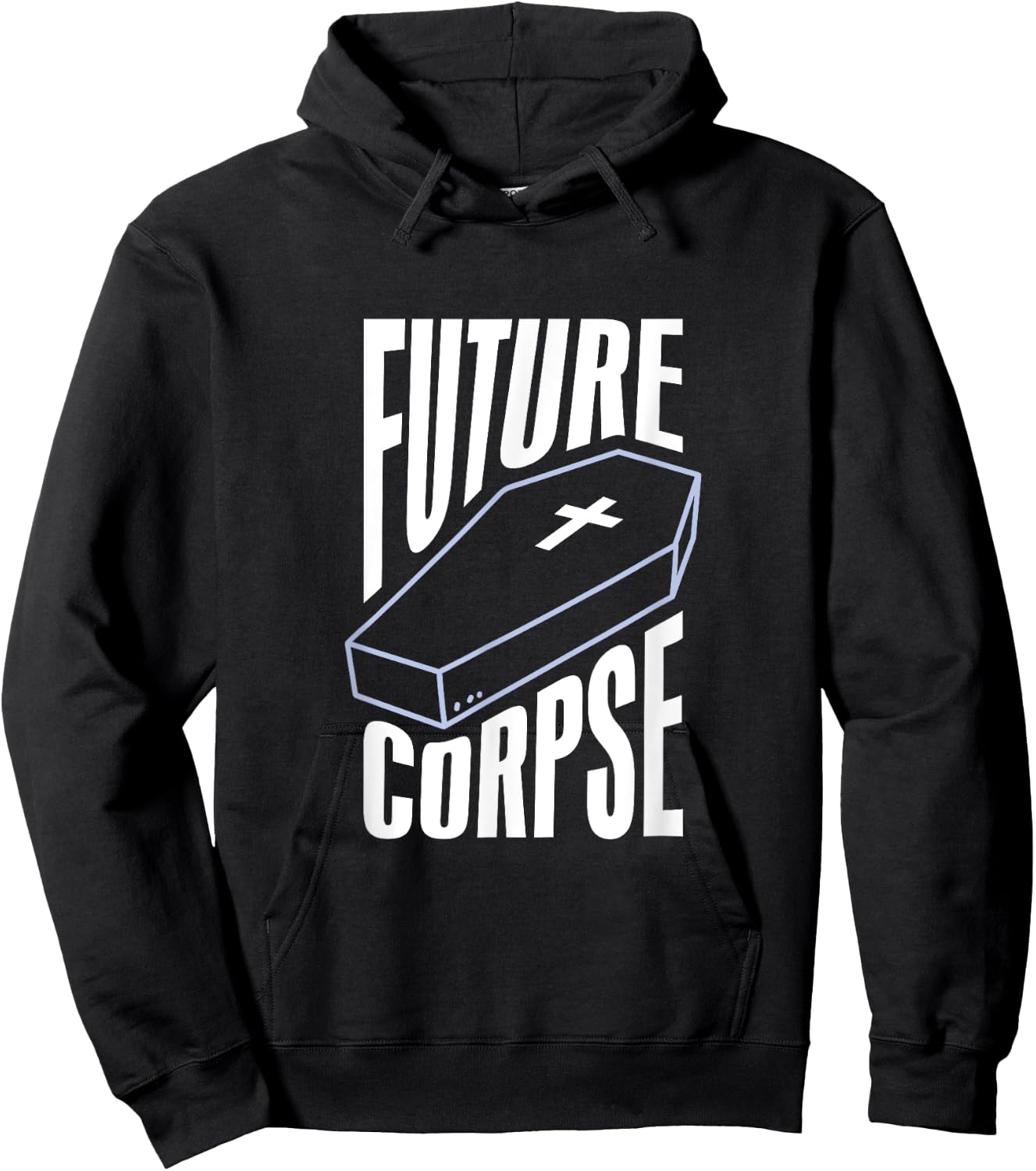 Gothic Future Corpse Funny Goth Quote Black Scene Emo Hoodie - Hoodie | Black