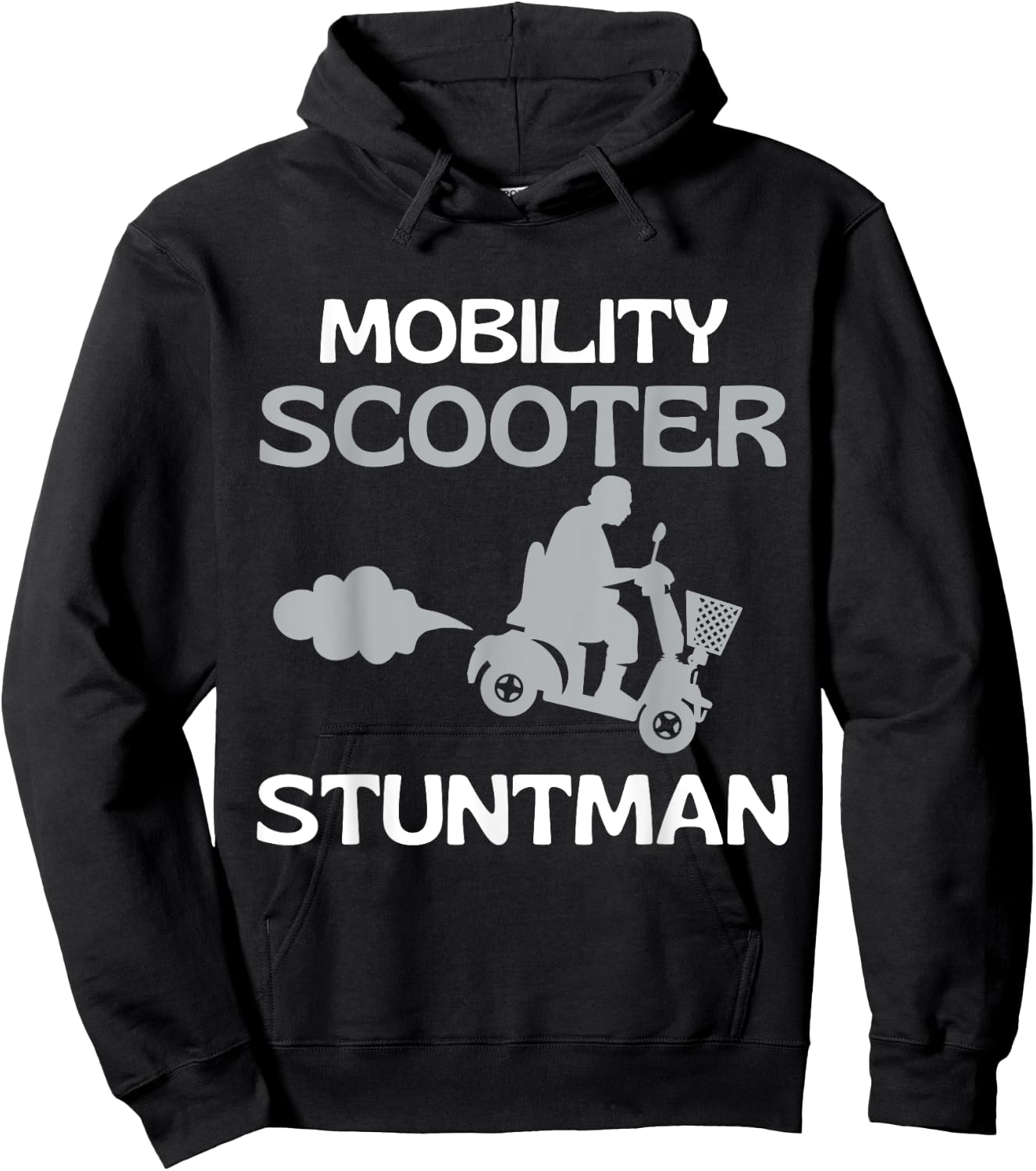 Mobility Scooter Stuntman Mobility Scooter Driver Gift Hoodie - Hoodie | Black