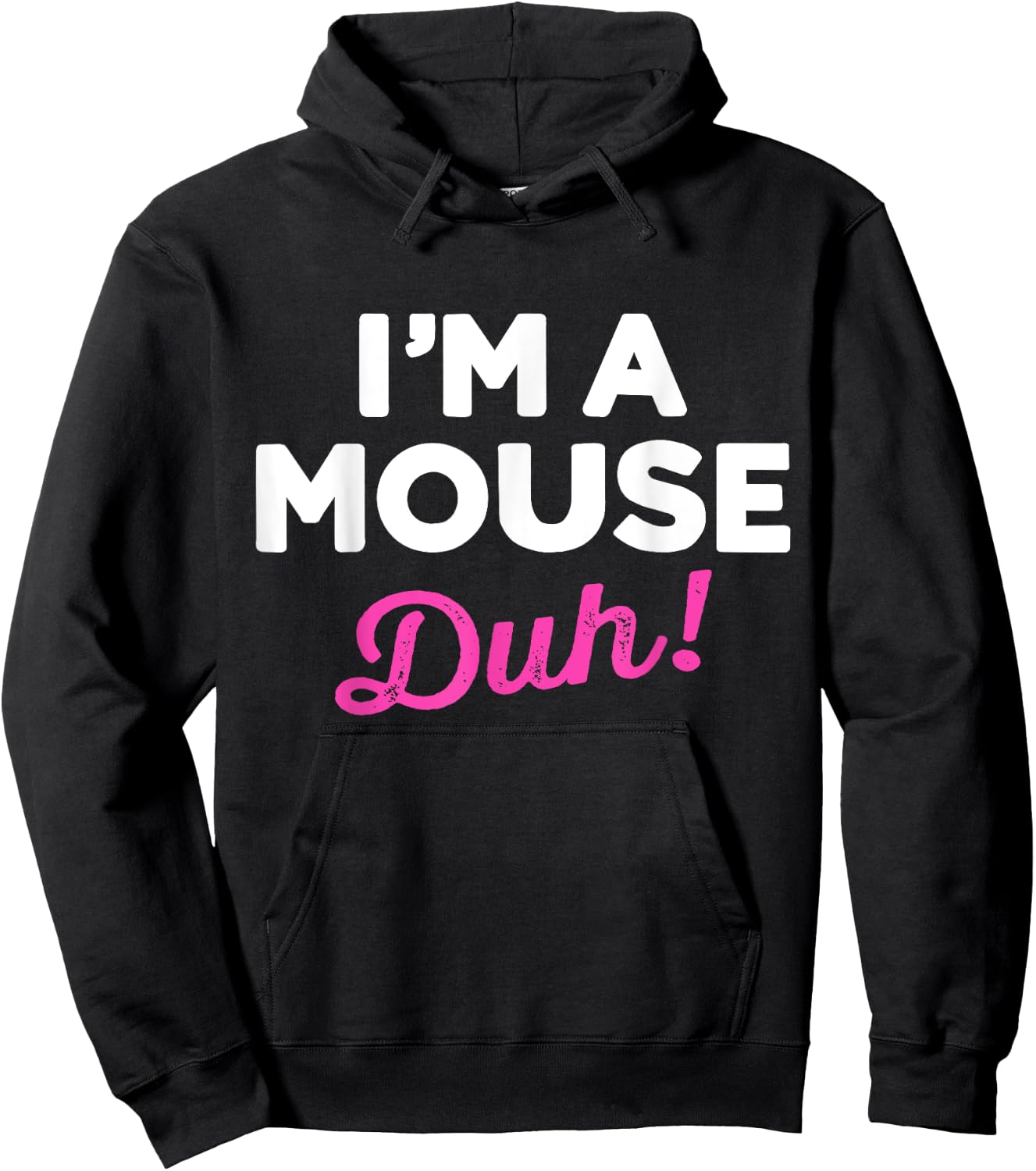 Funny Lazy Easy Im a Mouse Costume for DIY Halloween Party Hoodie - Hoodie | Black