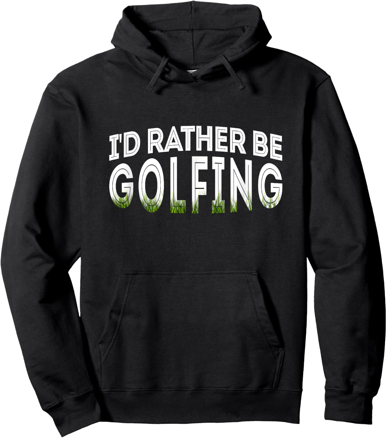 I'd Rather Be Golfing Funny Golf Lover Hoodie - Hoodie | Black