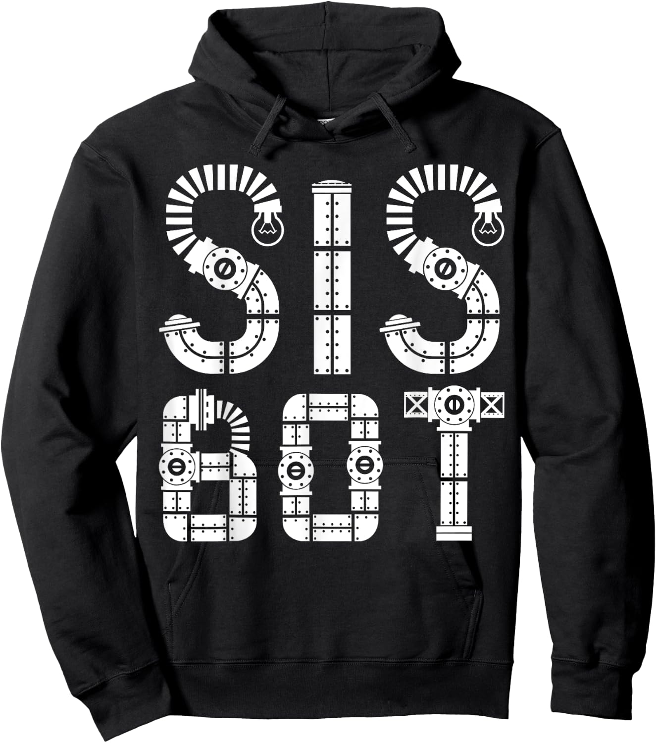 Matching Family Robot | Sister | Sis Bot Hoodie - Hoodie | Black