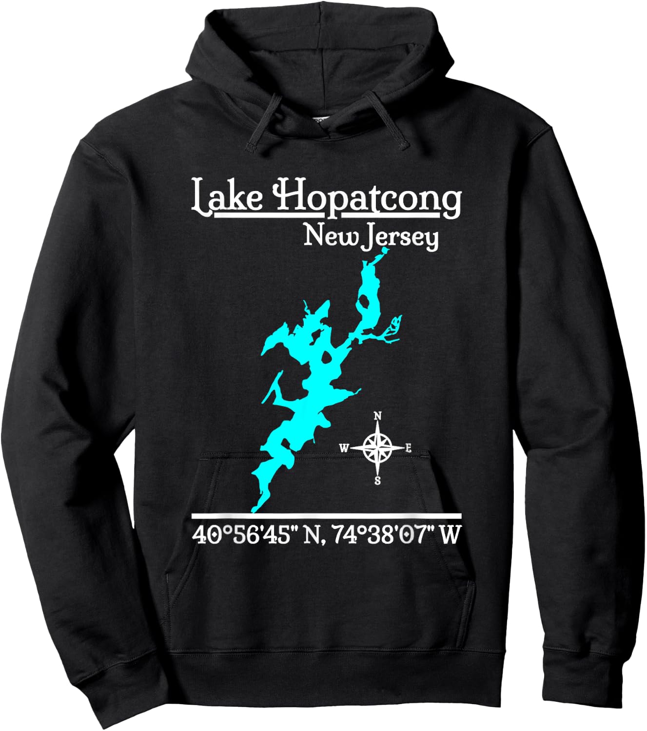 Lake Hopatcong - New Jersey Hoodie - Hoodie | Black