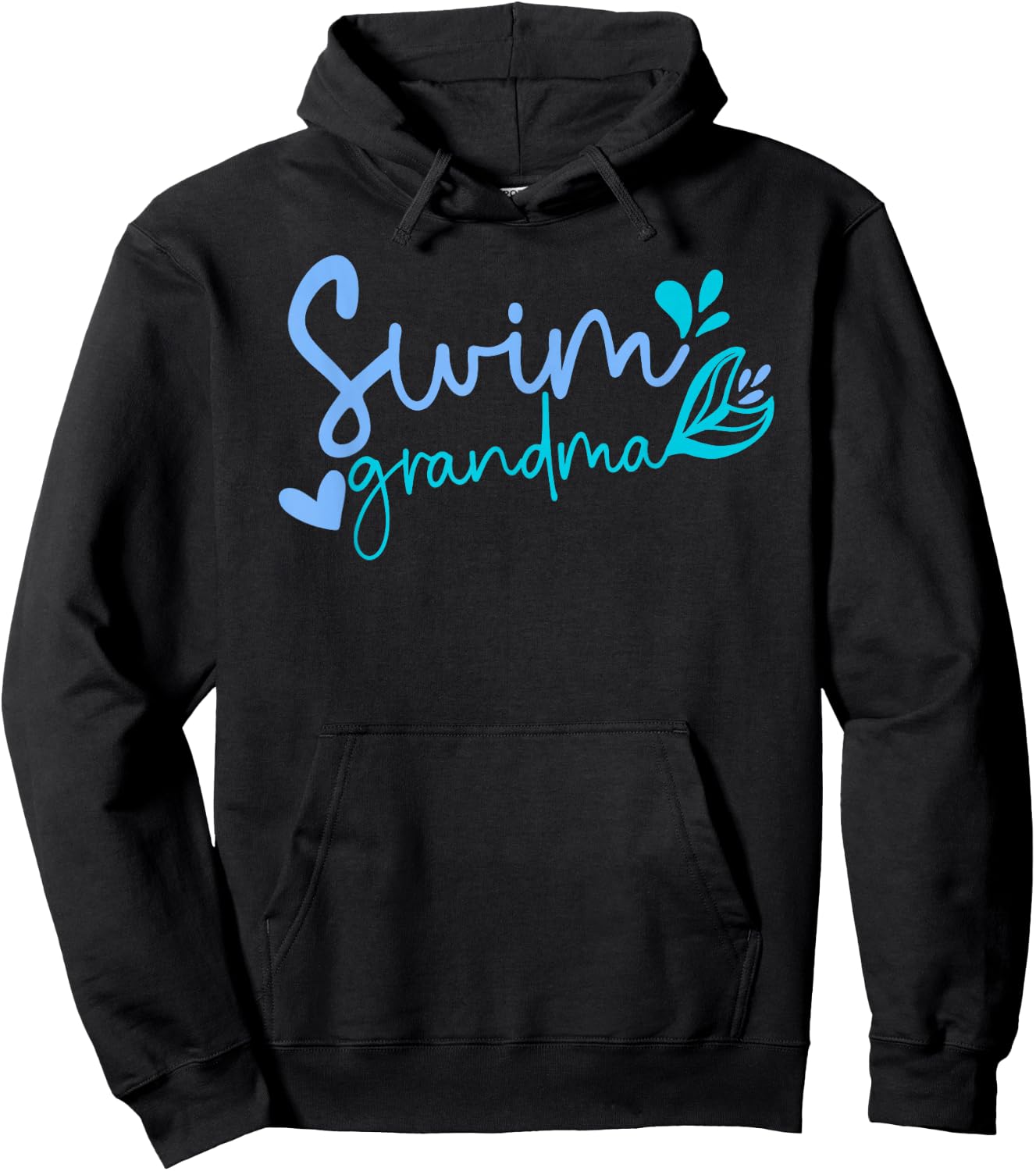 Swim Grandma Swimming Grandma Of A Swimmer Grandmother Hoodie - Hoodie | Black