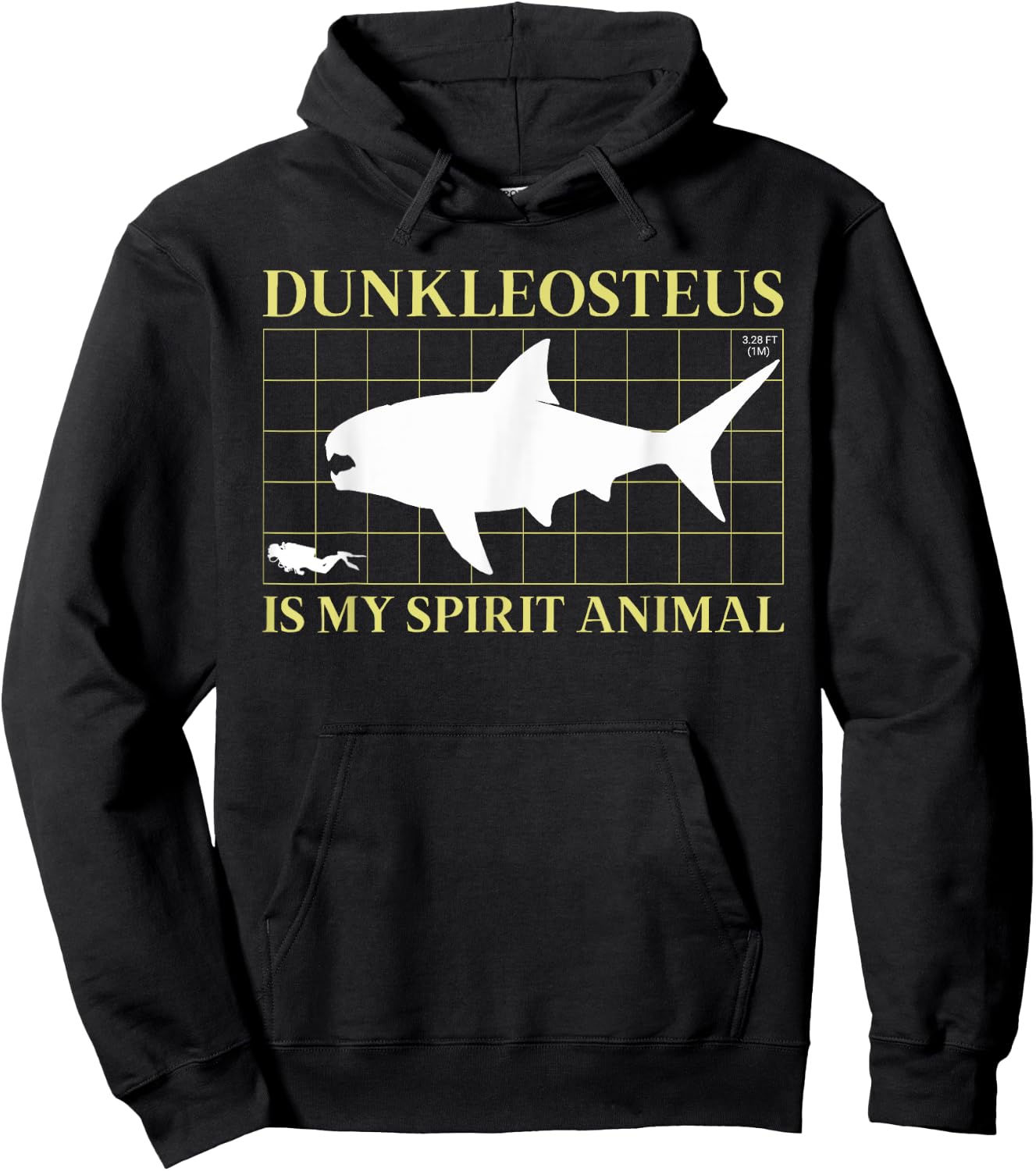 Dunkleosteus Is My Spirit Animal Devonian Sea Monster Hoodie - Hoodie | Black