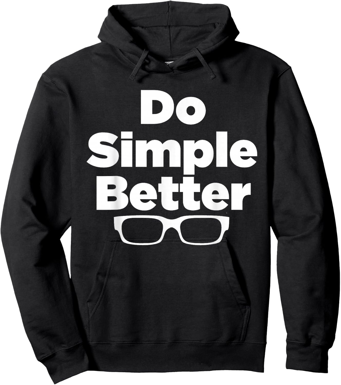 Do Simple Better - simple joe shirt Hoodie - Hoodie | Black