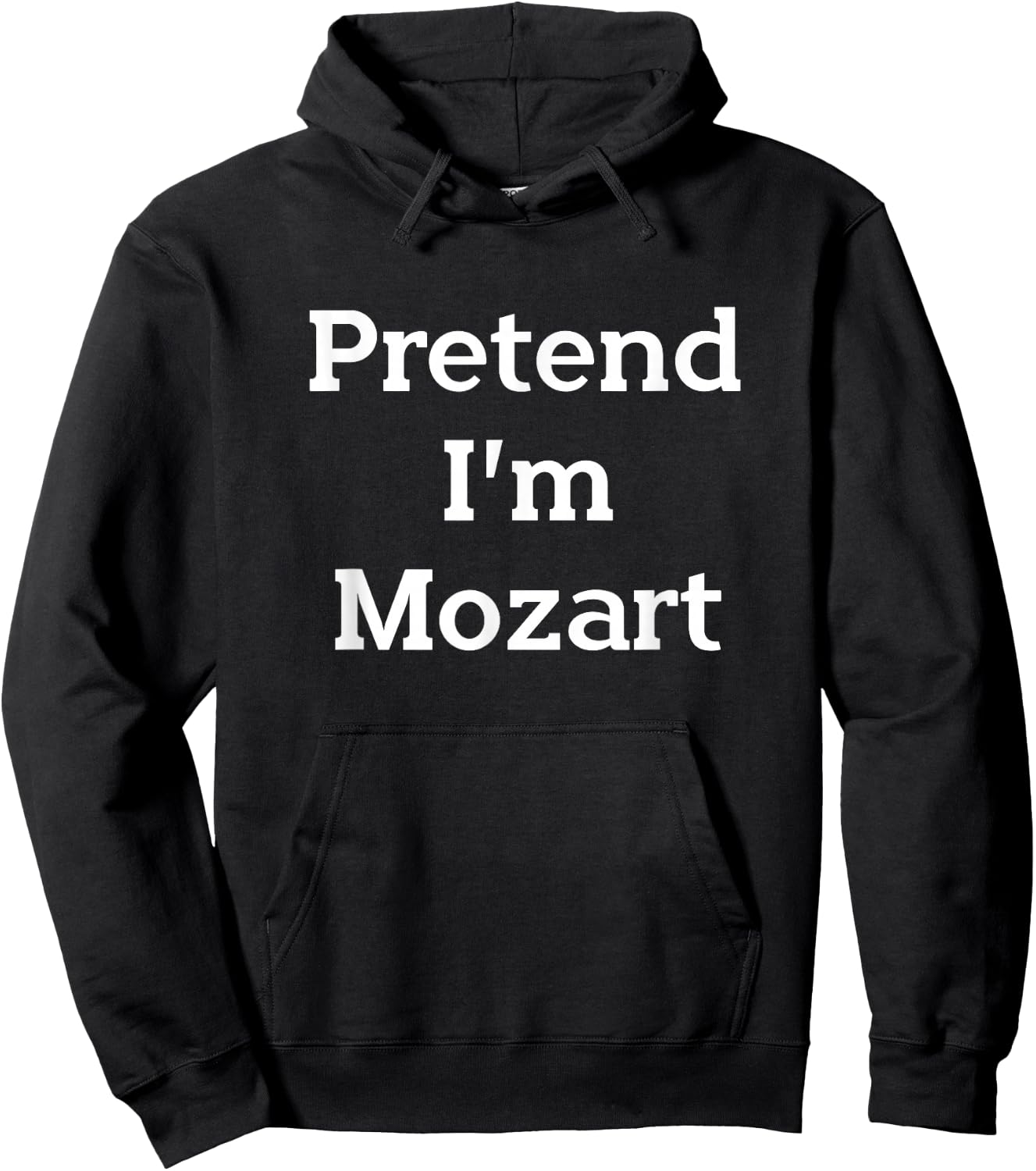Pretend I'm Mozart Costume Funny Music Halloween Party Hoodie - Hoodie | Black