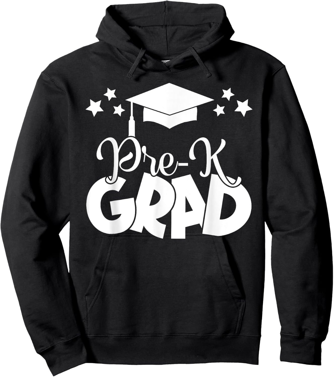 Pre-K Grad 2024 Gifts Boys Girls Pre-K Graduation Cap, Gown Hoodie - Hoodie | Black