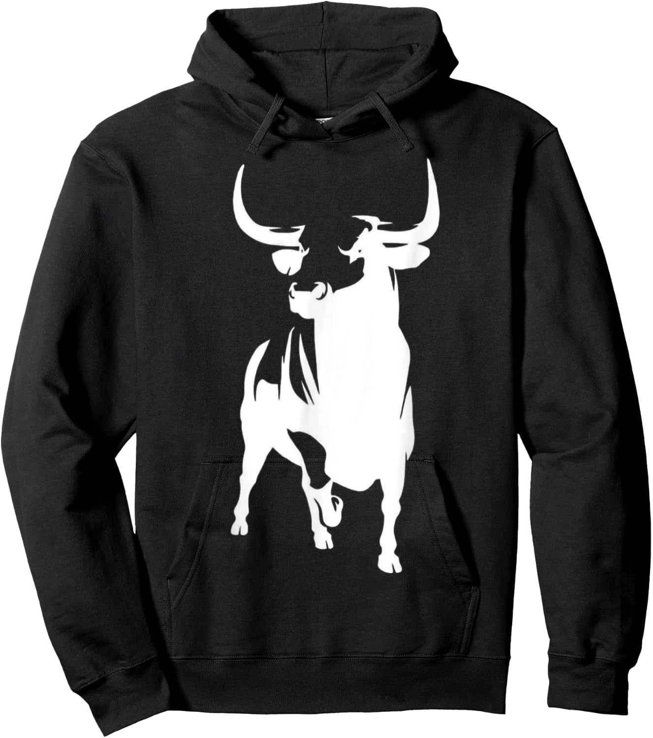 Angry Raging Bull - Majestic & Bodacious Bull Riding Hoodie - Hoodie | Black