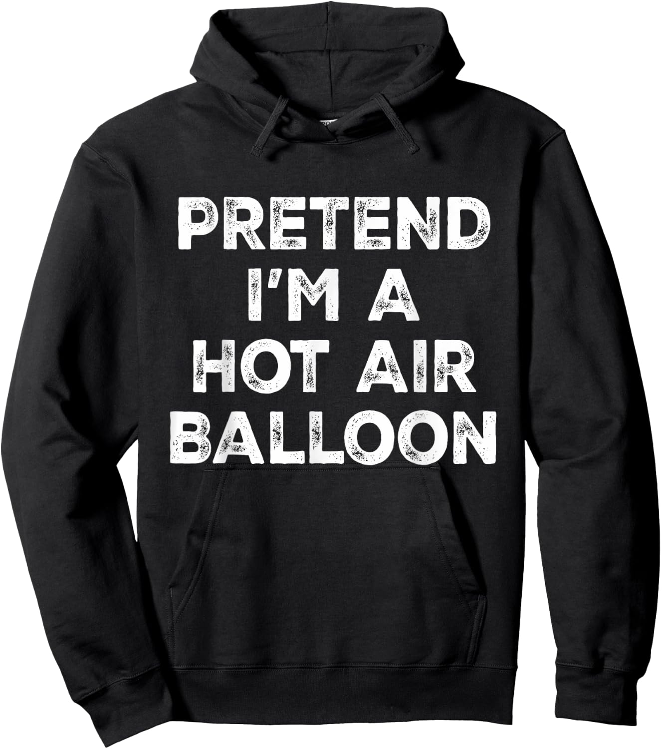 Pretend I'm A Hot Air Balloon Lazy Halloween Costume Hoodie - Hoodie | Black