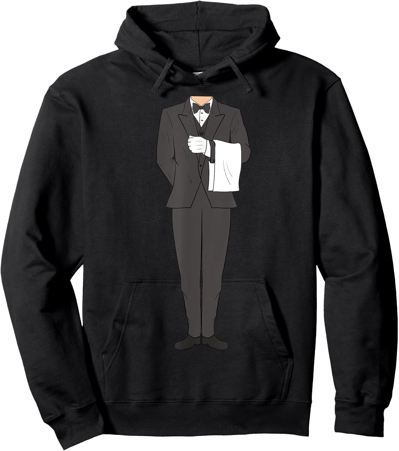 Butler Halloween Costume Outfit Funny Hoodie - Hoodie | Black