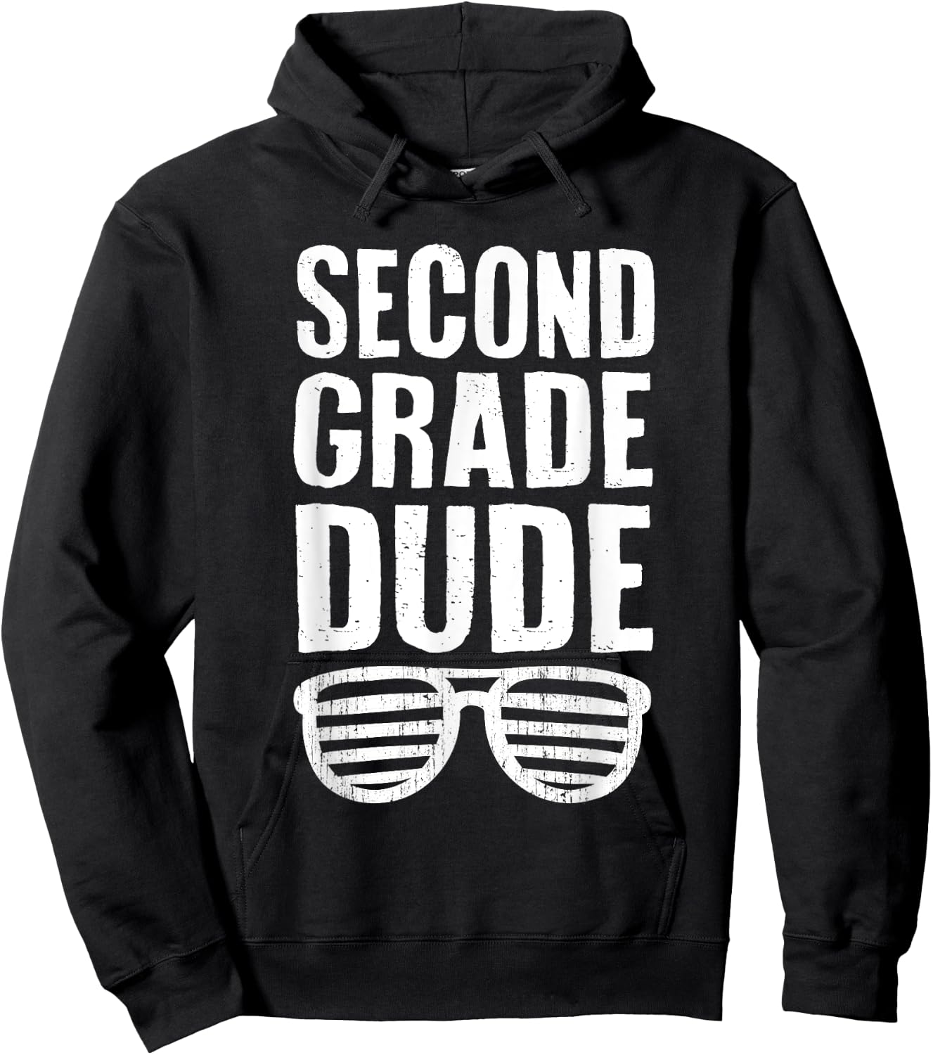 Second Grade Dude Funny First Day Back To School Boys Kids Hoodie - Hoodie | Black